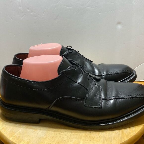 Allen Edmonds Hillcrest Mens Size 10 Black Leather Lace Up Oxford Dress Shoe - Picture 3 of 8